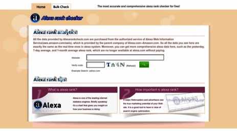 bulk alexa rank checker