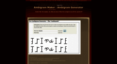 ambigram creator free online