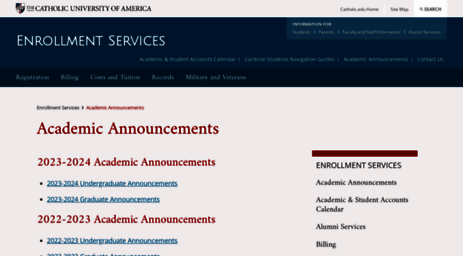 announcements.cua.edu