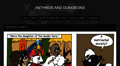 anthrosanddungeons.thecomicseries.com