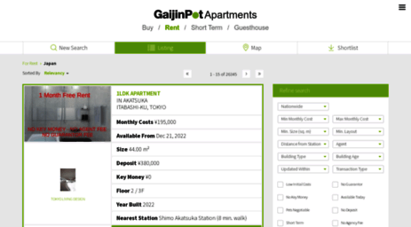 apartments.gaijinpot.com