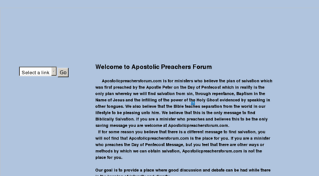 apostolicpreachersforum.com