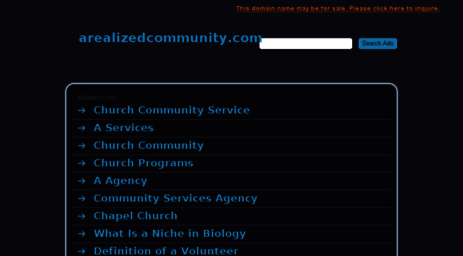 arealizedcommunity.com