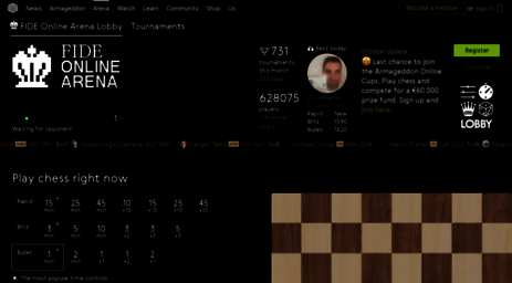 FIDE Online Arena - Official FIDE Gaming Platform