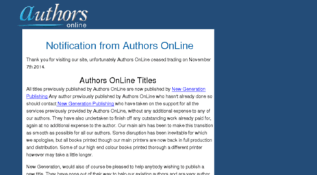 authorsonline.co.uk