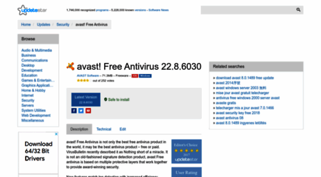 avast-free-antivirus.updatestar.com