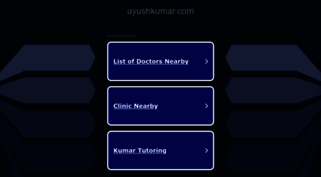 ayushkumar.com