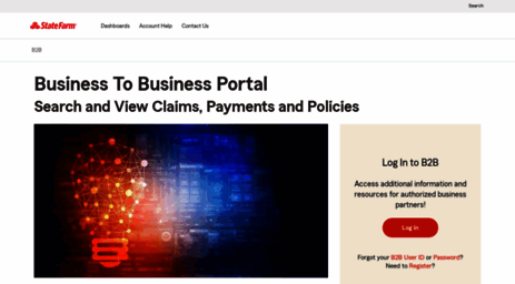 Visit B2b.statefarm - B2B Portal Home.