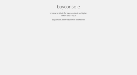 bayconsole.de