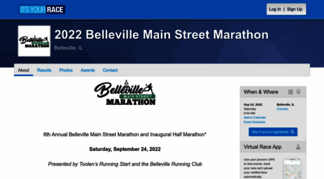 bellevillemainstreetmarathon.itsyourrace.com