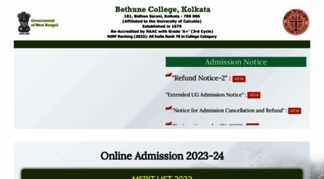 bethuneadmissions.ac.in