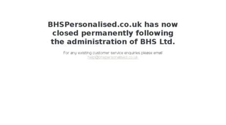 bhspersonalised.co.uk