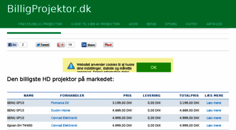 billigprojektor.dk