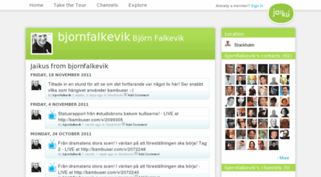 bjornfalkevik.jaiku.com