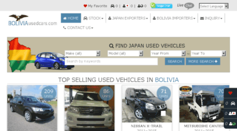 boliviausedcars.com