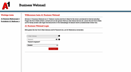 Visit Businesswebmail a1 A1 Business Webmail 
