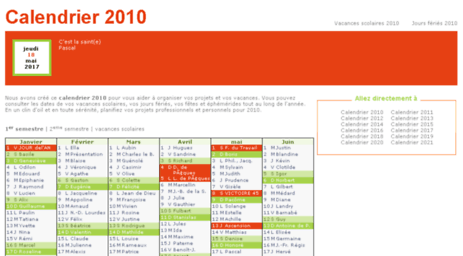 calendrier-2010.fr