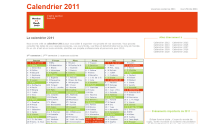 calendrier-2011.fr
