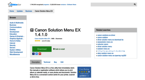 canon-solution-menu-ex.updatestar.com