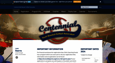 centennialbaseball.com