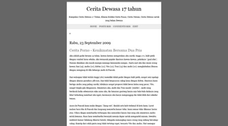 Visit Ceritadewasadi.blogspot Cerita Dewasa 17 tahun