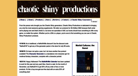 chaoticshinyproductions.com