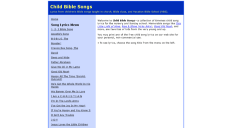 childbiblesongs.com