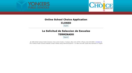 choice.yonkerspublicschools.org