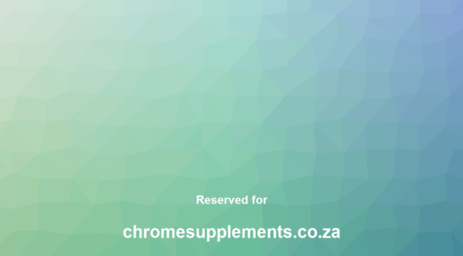 chromesupplements.co.za