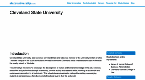 cleveland.stateuniversity.com