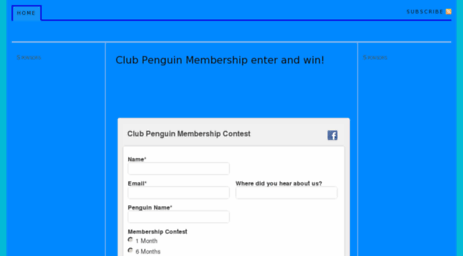 clubpenguinfreemembershipcontest.com