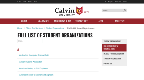 clubs.calvin.edu