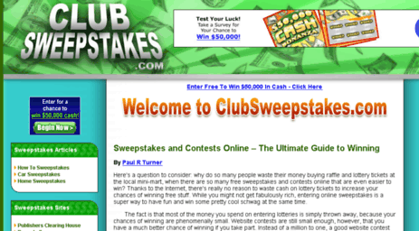 clubsweepstakes.com