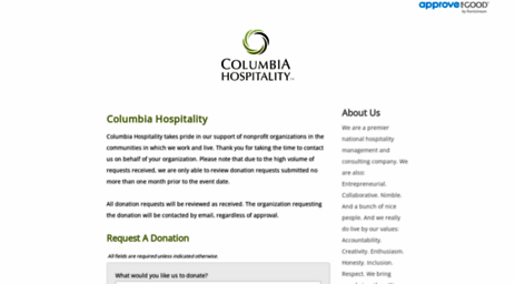 columbiahospitality.requestitem.com