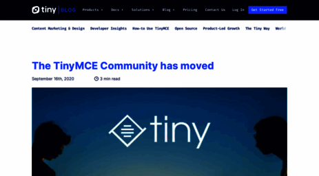 community.tinymce.com