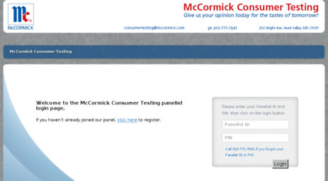 consumertesting.mccormick.com