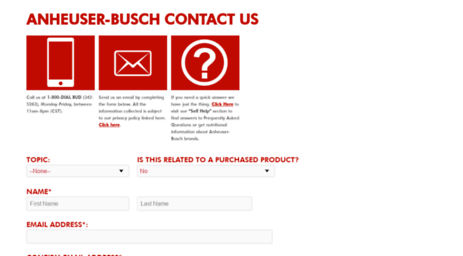 contactus.anheuser-busch.com