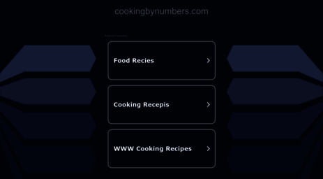 cookingbynumbers.com
