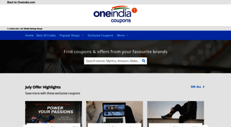 coupons.oneindia.in