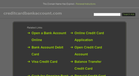 creditcardbankaccount.com