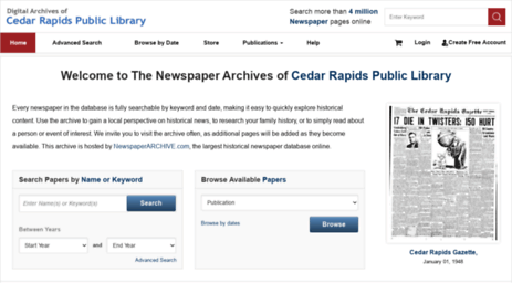 crpubliclibrary.newspaperarchive.com