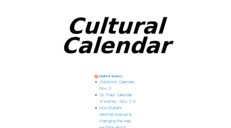 culturalcalendar.info