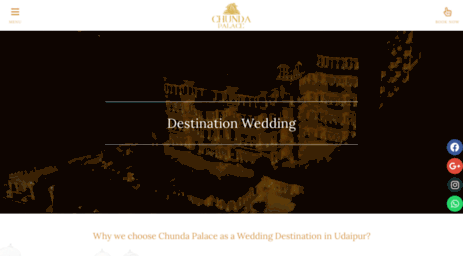 destinationwedding.chundapalace.com