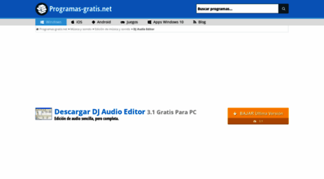 dj-audio-editor.programas-gratis.net