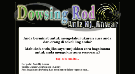 dowsingrod.anizanwar.com