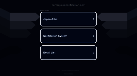 earthquakenotification.com