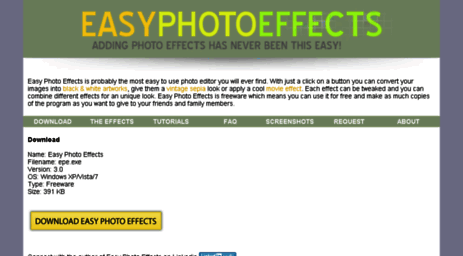 easyphotoeffects.com