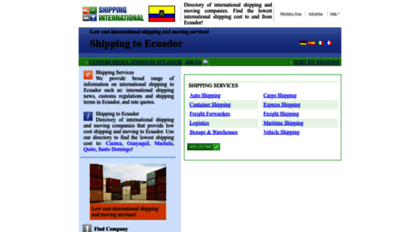 ecuador.shipping-international.com