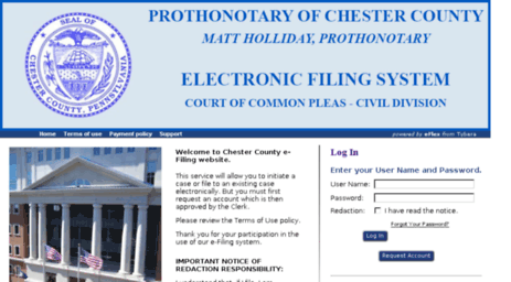 efiling.chesco.org