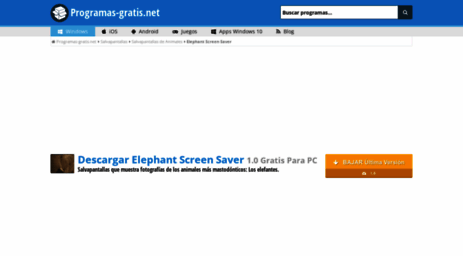 elephant-screen-saver.programas-gratis.net